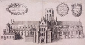 Catedral de San Pablo antigua, Londres, 1656