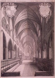 Catedral de San Pablo antigua, Londres de Wenceslaus Hollar
