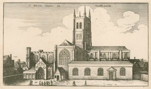 Iglesia de San Salvador, Southwark, Londres de Wenceslaus Hollar