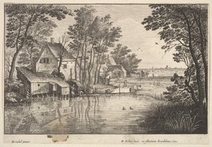 El Pescador, 1650 de Wenceslaus Hollar