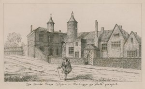La Casa Brooke, Clopton en Hackney, el aspecto sur de Wenceslaus Hollar