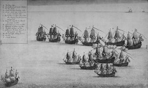 La lucha del Mary Rose, 1669 de Wenceslaus Hollar