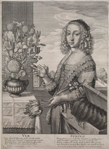 The Four Seasons:  Spring de Wenceslaus Hollar