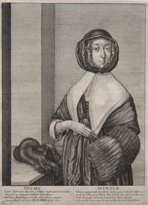 The Four Seasons:  Winter de Wenceslaus Hollar