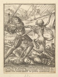 El caballero, de La danza de la muerte de Wenceslaus Hollar