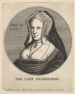 La dama Guldeforde Mary, Lady Guildford, 1647 de Wenceslaus Hollar