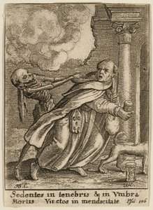 El monje y la muerte de Wenceslaus Hollar