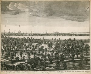 La perspectiva de Londres y Westminster tomada desde Lambeth de Wenceslaus Hollar