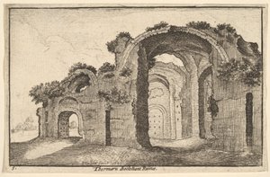 Ruinas de las Termas de Diocleciano de Wenceslaus Hollar
