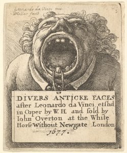 Página del título, Diversas caras antiguas, 1677 de Wenceslaus Hollar