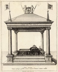 Tumba del Príncipe Teodosio de Braganza. Estado 2 de Wenceslaus Hollar