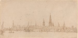 Vista de Amberes de Wenceslaus Hollar