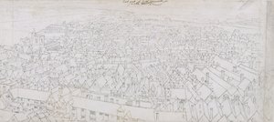 Vista de la parte este de Southwark mirando hacia Greenwich de Wenceslaus Hollar