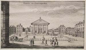 Vistas de Londres: La plaza en Covent Garden de Wenceslaus Hollar