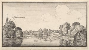 Vistas del campo cerca de Albury, Surrey, 1645 de Wenceslaus Hollar