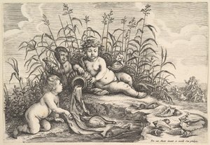 Agua Los Cuatro Elementos de Wenceslaus Hollar