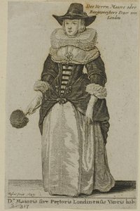 Esposa del alcalde de Londres de Wenceslaus Hollar
