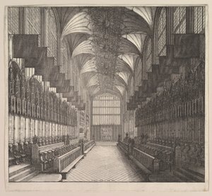 Castillo de Windsor, Capilla de San Jorge, Coro de Wenceslaus Hollar