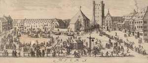 Invierno: El campo de desfile, c. 1628-1629 de Wenceslaus Hollar