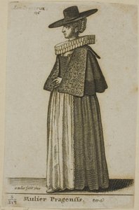 Mujer de Praga de Wenceslaus Hollar