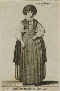 Mujer de Basilea de Wenceslaus Hollar