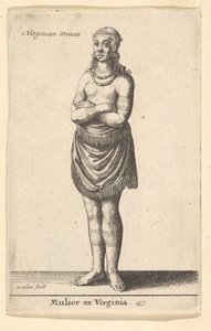 Mujer de Virginia, ca. 1643 de Wenceslaus Hollar