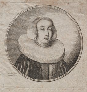 Mujer con gorguera de molino de Wenceslaus Hollar