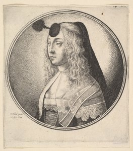 Mujer con houpette en la frente girada a la izquierda, 1643