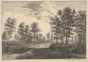 Paisaje boscoso de Wenceslaus Hollar