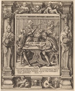 Jugadores de Wenceslaus Hollar after Hans Holbein the Younger after Abraham van Diepenbeeck