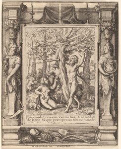 Jardín del Edén de Wenceslaus Hollar after Hans Holbein the Younger after Abraham van Diepenbeeck