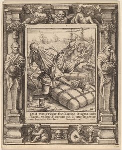Mercader de Wenceslaus Hollar after Hans Holbein the Younger after Abraham van Diepenbeeck