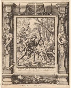 Cuando Adán cavó de Wenceslaus Hollar after Hans Holbein the Younger after Abraham van Diepenbeeck