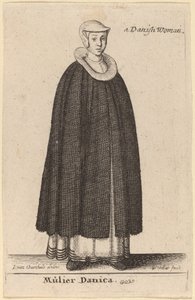 Mujer danesa de Wenceslaus Hollar after Hendrik J. van Craenhals