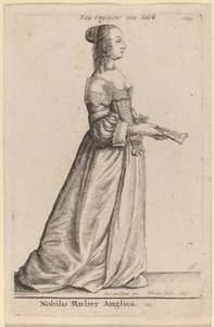 Nobilis Mulier Anglica de Wenceslaus Hollar after Sir Anthony van Dyck