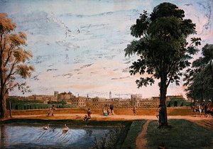 Vista de la Orangerie, frente al Friedrichsthore cerca de Kassel