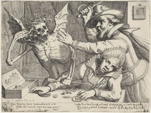 La pareja joven y la muerte de Werner van den Valckert