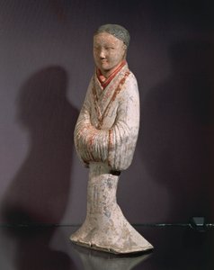 Dama en posición de pie (terracota)