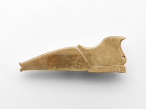 Colgante en forma de pájaro, c.1050-c.950 a.C. (jade) de Western Zhou Dynasty Chinese School