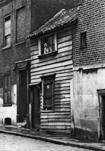 Una vieja casa de madera en St John