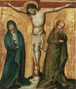 Crucifixión de tres figuras de Wiener Maler