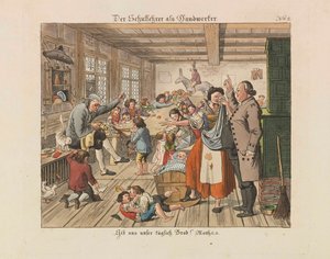 Maestro de escuela como artesano, 1825 de Wiessner