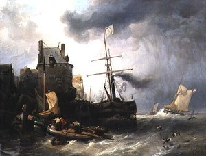 La tormenta en Dunkerque de Wijnand Joseph Nuyen