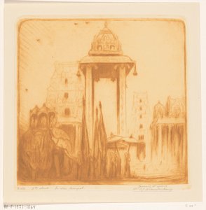 Patio de un templo en las Indias Orientales Británicas
En el templo (título original) de Wijnand Otto Jan Nieuwenkamp (signed by artist)