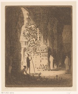 Columnas esculpidas en un bazar de Madurai
Bazar, Madura (título original) de Wijnand Otto Jan Nieuwenkamp (signed by artist)