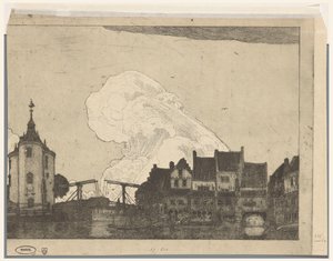 Puerto de Enkhuizen (título original) de Wijnand Otto Jan Nieuwenkamp (signed by artist)