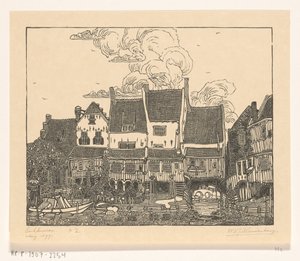 Casas en el puerto de Enkhuizen
Puerto de Enkhuizen (título original) de Wijnand Otto Jan Nieuwenkamp (signed by artist)