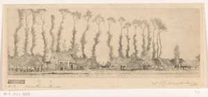 Fila de árboles detrás de las casas en el Haarlemmermeer
En el Haarlemmermeer (título original) de Wijnand Otto Jan Nieuwenkamp (signed by artist)