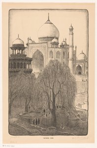 Taj Mahal, Agra (título original del objeto) de Wijnand Otto Jan Nieuwenkamp (signed by artist)