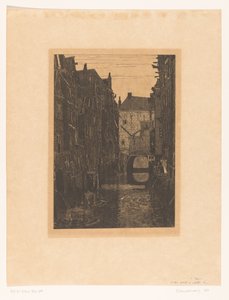 Casas en el Voorstraatshaven en Dordrecht
Canal en Dordrecht (título original)
Dordrecht, seis grabados de W.O.J. Nieuwenkamp y J.M. Graadt van Roggen (título original de la serie) de Wijnand Otto Jan Nieuwenkamp
